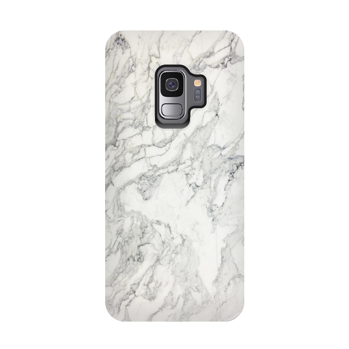 Galaxy S9 StrongFit White Marble X by amini54