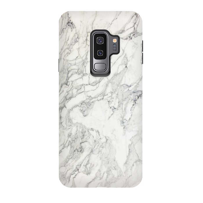 Galaxy S9 plus StrongFit White Marble X by amini54