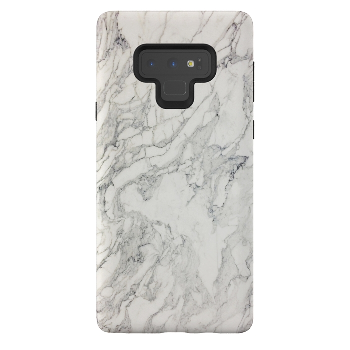 Galaxy Note 9 StrongFit White Marble X by amini54