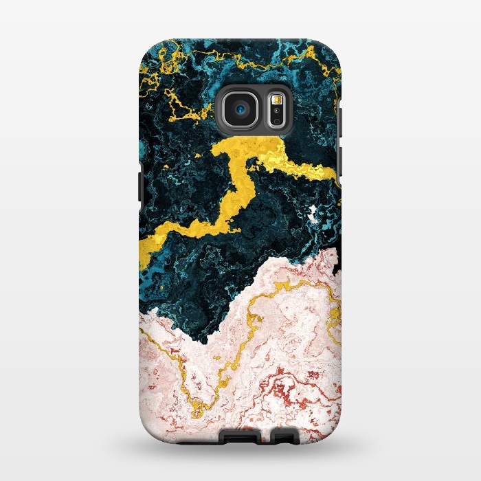 Galaxy S7 EDGE StrongFit Abstract Marble VI by Art Design Works