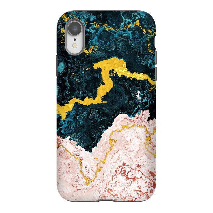 iPhone Xr StrongFit Abstract Marble VI by Art Design Works