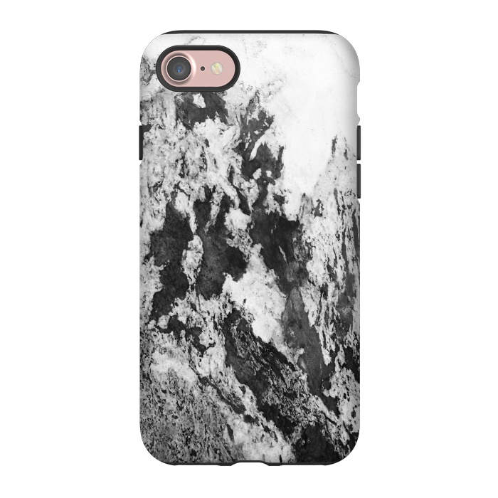 iPhone 7 StrongFit Black and White Marble Mountain I by amini54