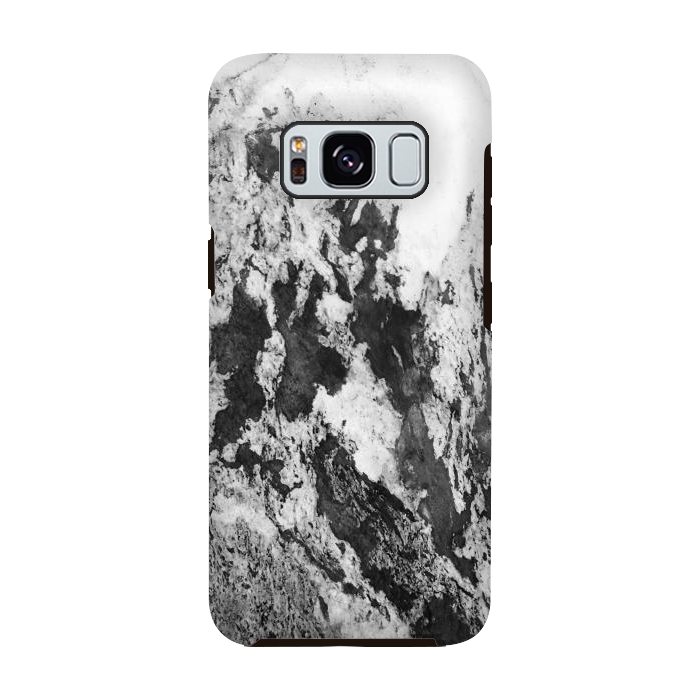 Galaxy S8 StrongFit Black and White Marble Mountain I by amini54