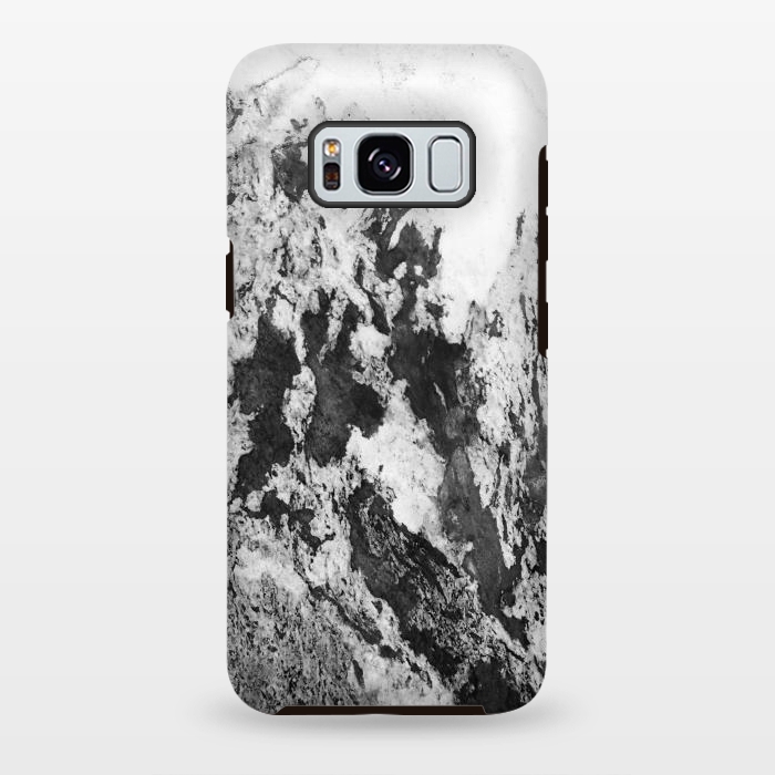 Galaxy S8 plus StrongFit Black and White Marble Mountain I by amini54