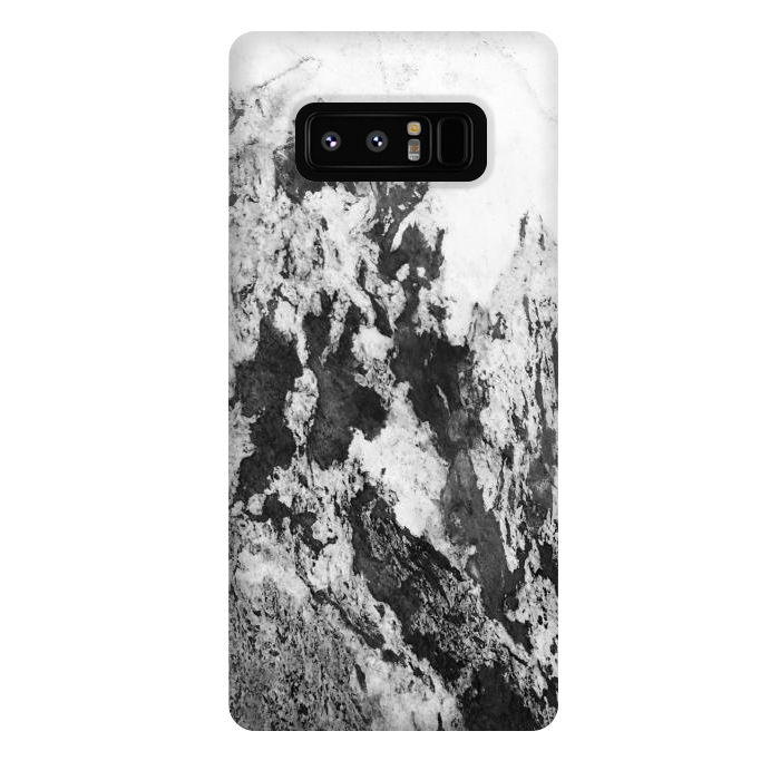 Galaxy Note 8 StrongFit Black and White Marble Mountain I by amini54