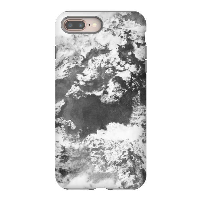 iPhone 7 plus StrongFit Black and White Marble Mountain II by amini54