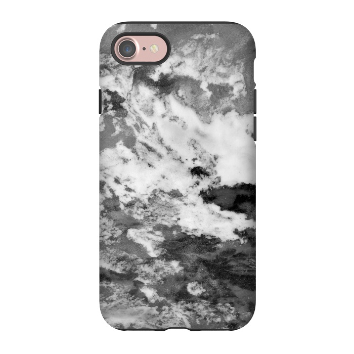 iPhone 7 StrongFit Black and White Marble Mountain III by amini54