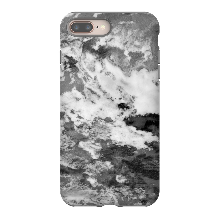 iPhone 7 plus StrongFit Black and White Marble Mountain III by amini54