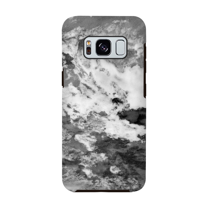 Galaxy S8 StrongFit Black and White Marble Mountain III by amini54