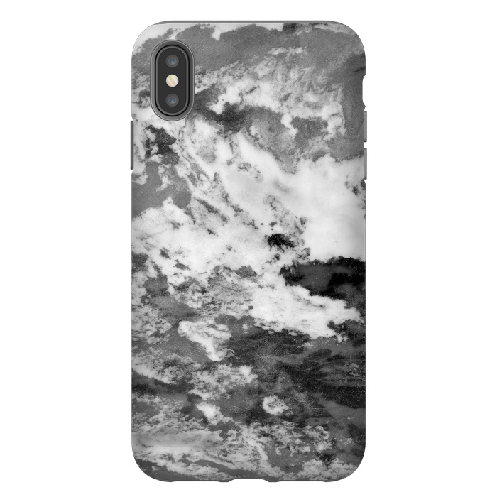 iPhone Xs Max StrongFit Black and White Marble Mountain III by amini54