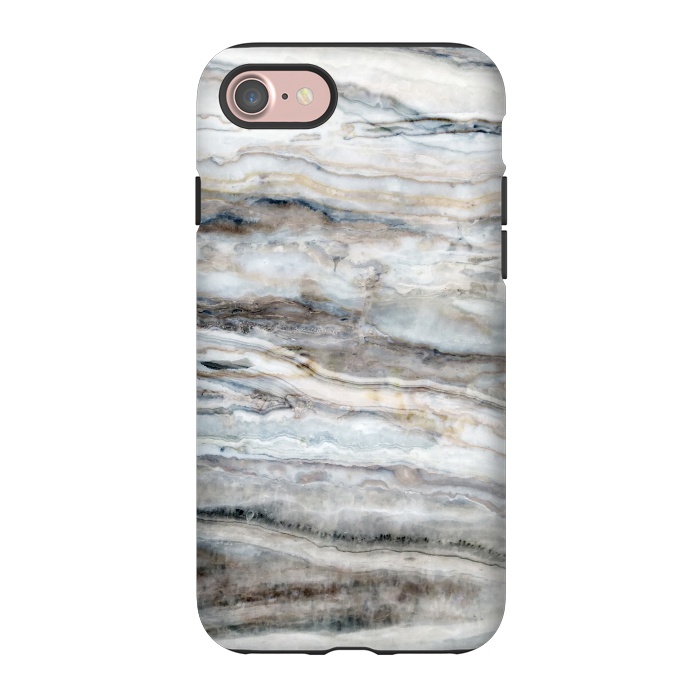 iPhone 7 StrongFit Blue and White Marble I by amini54