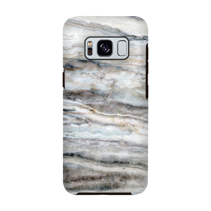 Galaxy S8 StrongFit Blue and White Marble I by amini54
