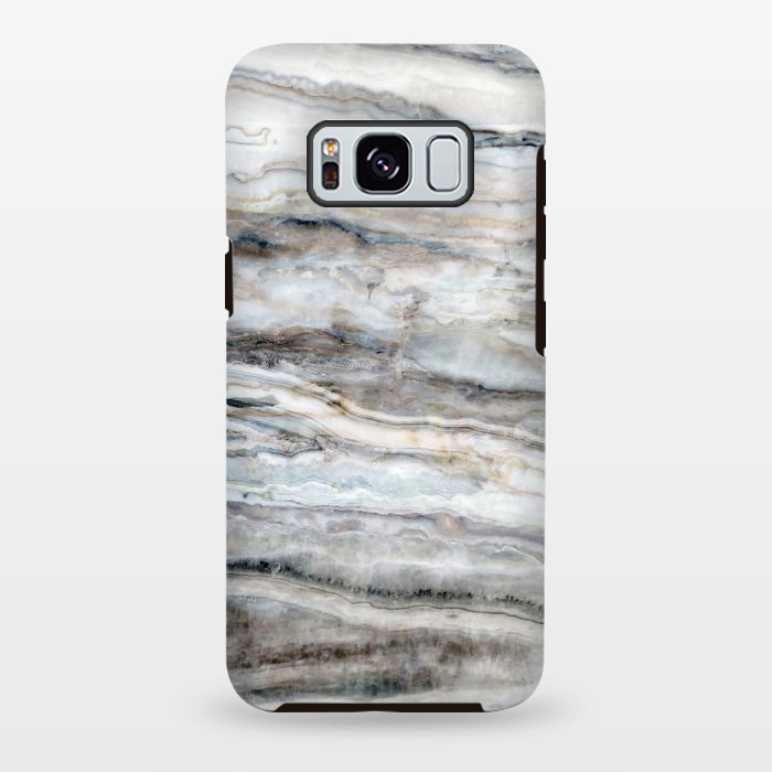 Galaxy S8 plus StrongFit Blue and White Marble I by amini54