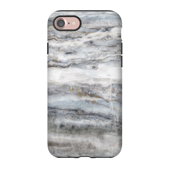 iPhone 7 StrongFit Blue and White Marble II by amini54