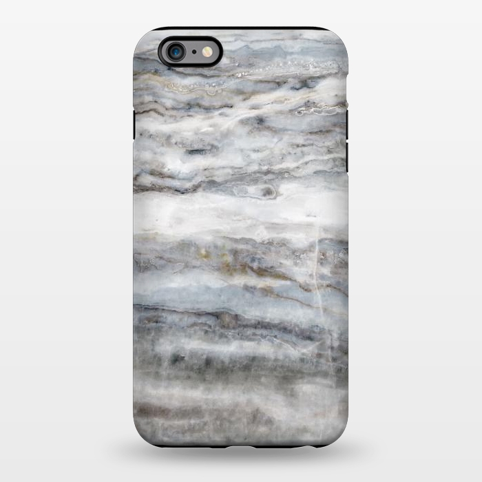 iPhone 6/6s plus StrongFit Blue and White Marble II by amini54
