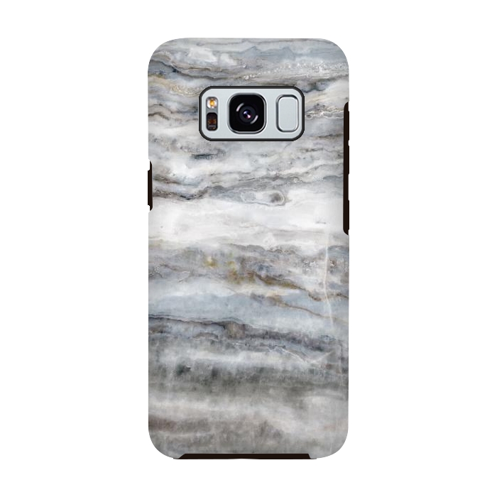 Galaxy S8 StrongFit Blue and White Marble II by amini54