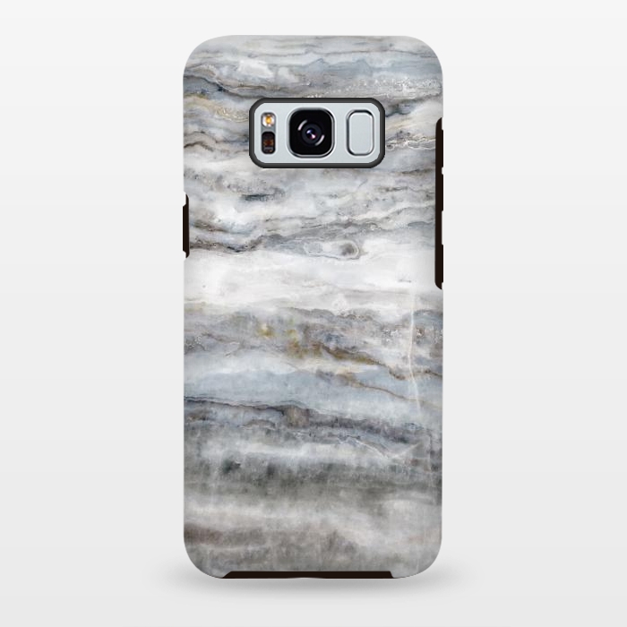 Galaxy S8 plus StrongFit Blue and White Marble II by amini54