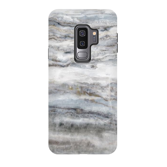 Galaxy S9 plus StrongFit Blue and White Marble II by amini54