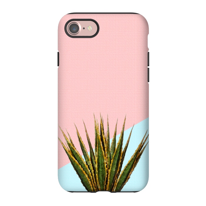 iPhone 7 StrongFit  Agave Plant on Pink and Teal Wall by amini54