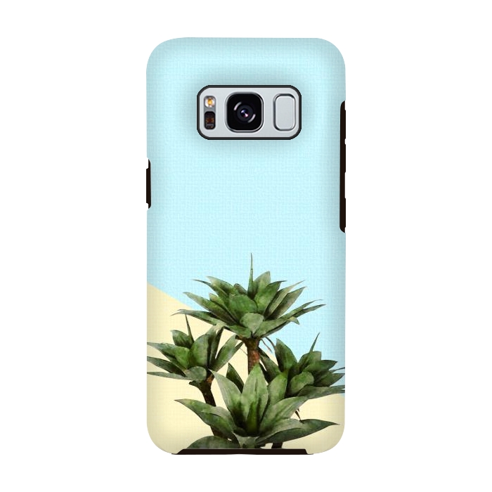 Galaxy S8 StrongFit  Agave Plant on Lemon and Teal Wall by amini54