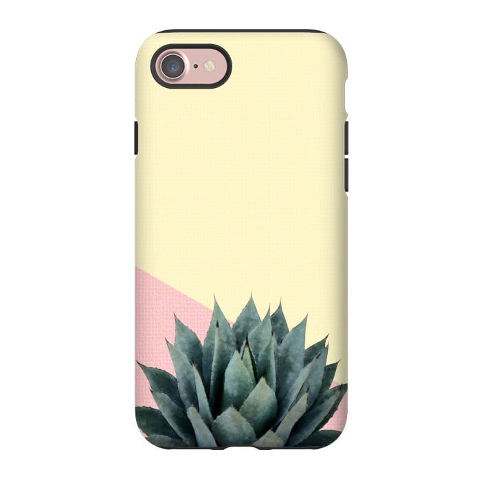 iPhone 7 StrongFit  Agave Plant on Lemon and Pink Wall by amini54