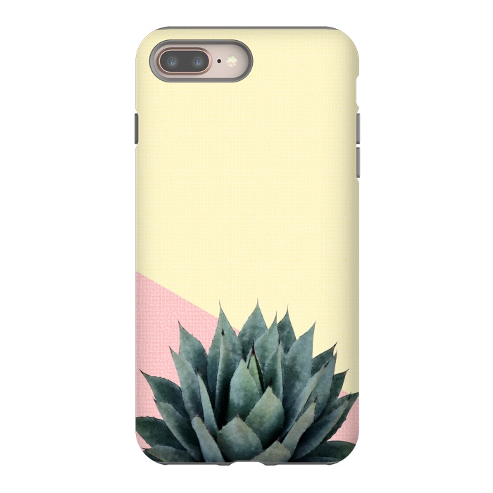 iPhone 7 plus StrongFit  Agave Plant on Lemon and Pink Wall by amini54