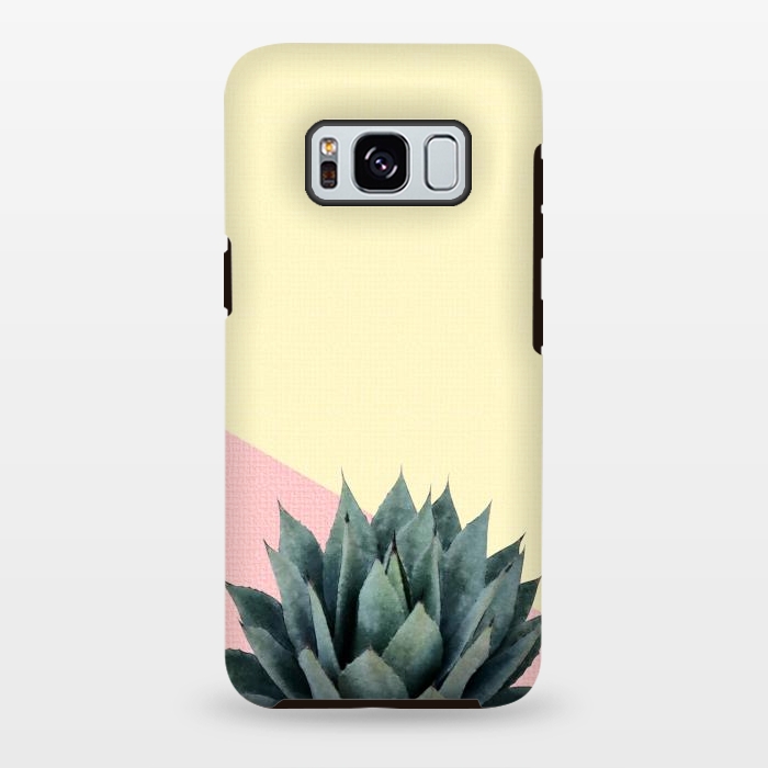 Galaxy S8 plus StrongFit  Agave Plant on Lemon and Pink Wall by amini54