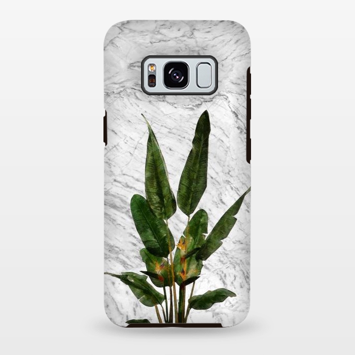 Galaxy S8 plus StrongFit Bird of Paradise Plant on White by amini54