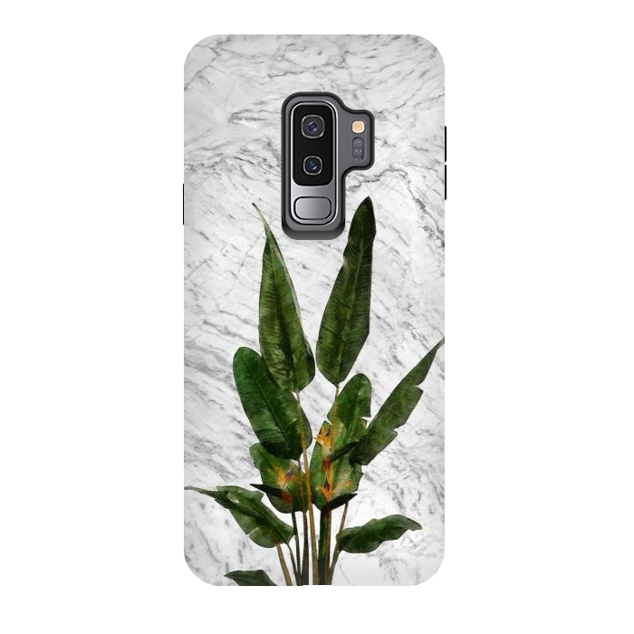 Galaxy S9 plus StrongFit Bird of Paradise Plant on White by amini54