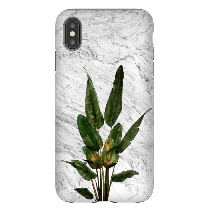 iPhone Xs Max StrongFit Bird of Paradise Plant on White by amini54