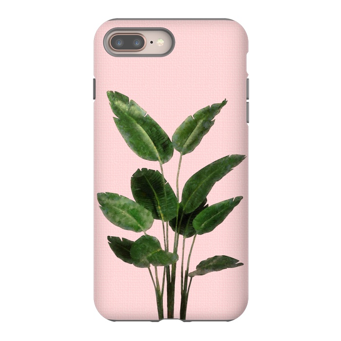 iPhone 7 plus StrongFit Bird of Paradise Plant on Pink by amini54