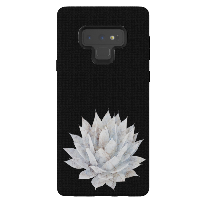 Galaxy Note 9 StrongFit  Agave White Marble by amini54