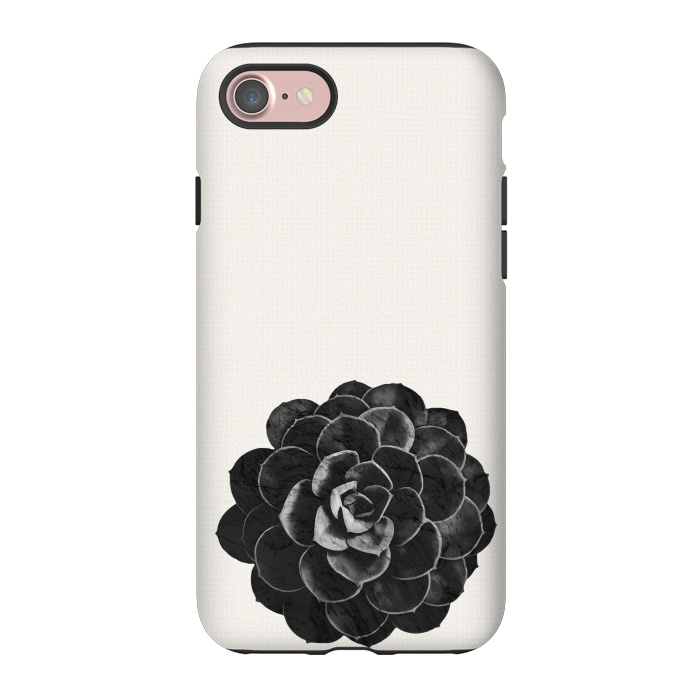iPhone 7 StrongFit Succulent Black Marble by amini54