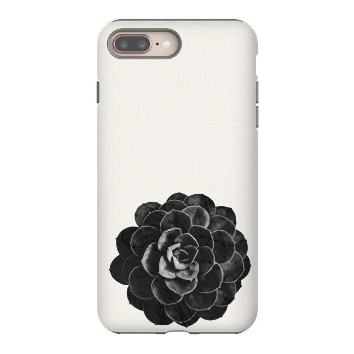 iPhone 7 plus StrongFit Succulent Black Marble by amini54