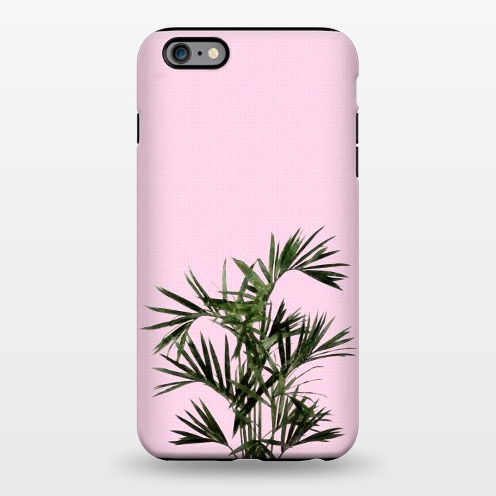 iPhone 6/6s plus StrongFit Palm Plant on Pastel Pink Wall by amini54