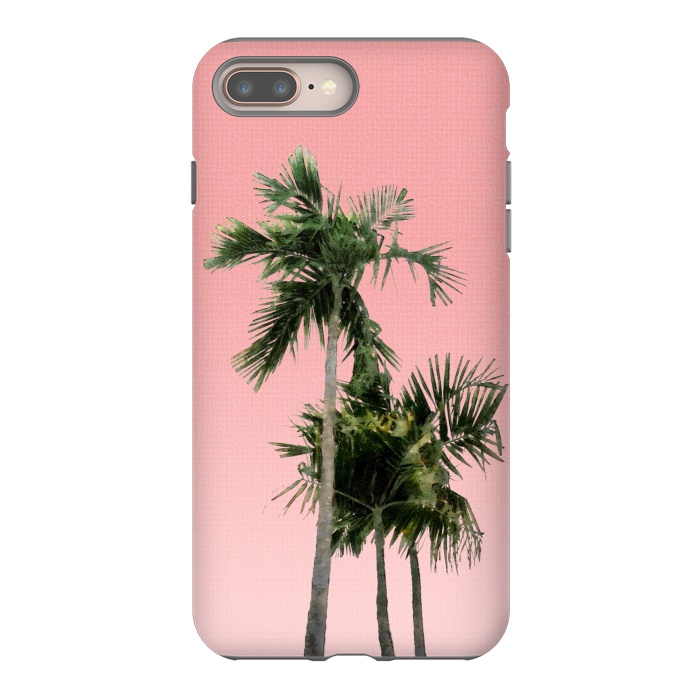 iPhone 7 plus StrongFit Palm Trees on Pink by amini54