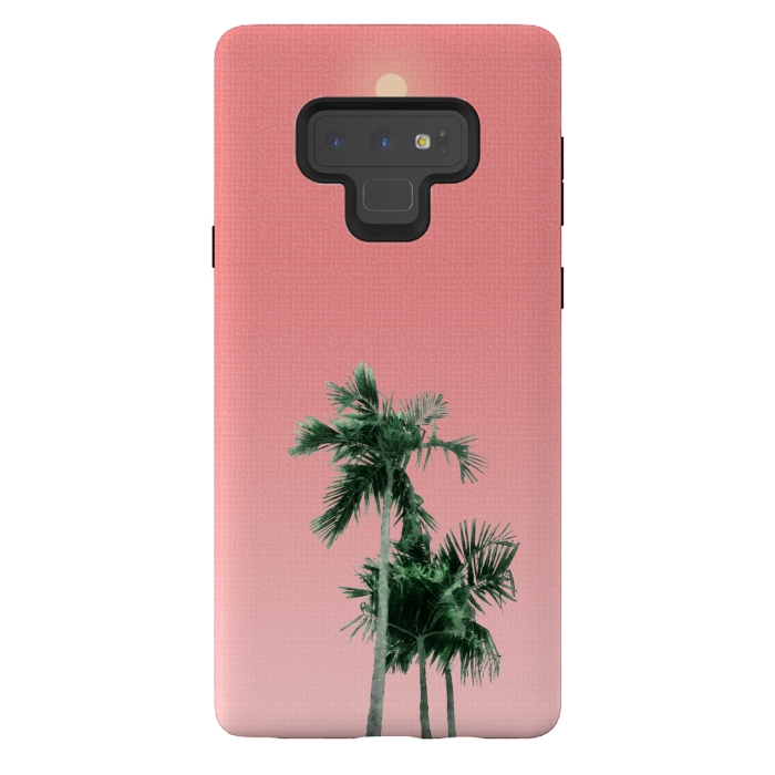 Galaxy Note 9 StrongFit  Palm Trees, Sun and Sky by amini54