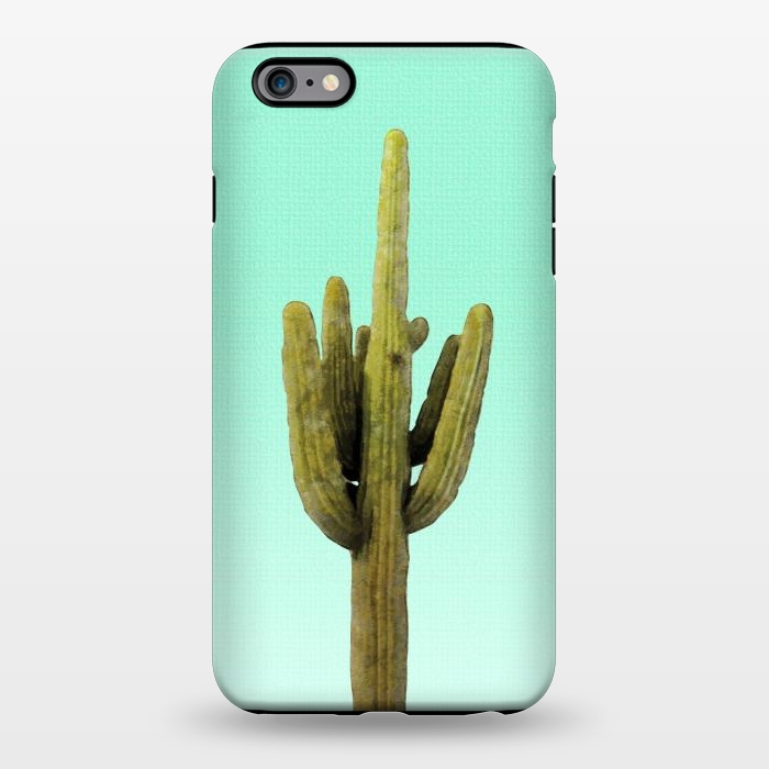 iPhone 6/6s plus StrongFit  Cactus on Cyan Wall by amini54