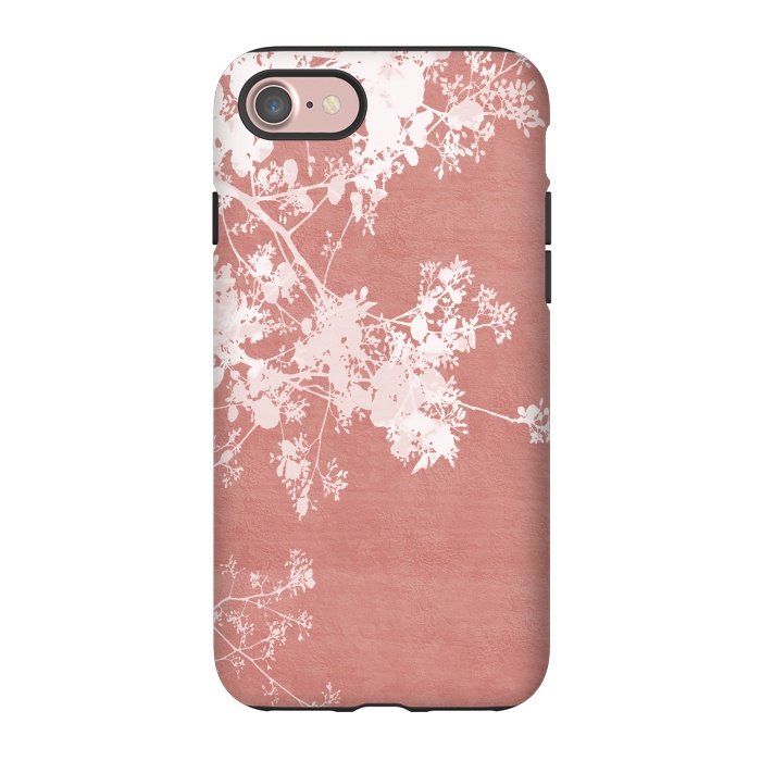 iPhone 7 StrongFit  Flowering Tree on Red by amini54