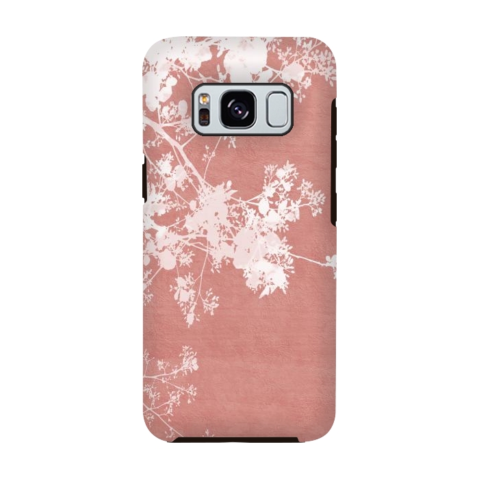 Galaxy S8 StrongFit  Flowering Tree on Red by amini54