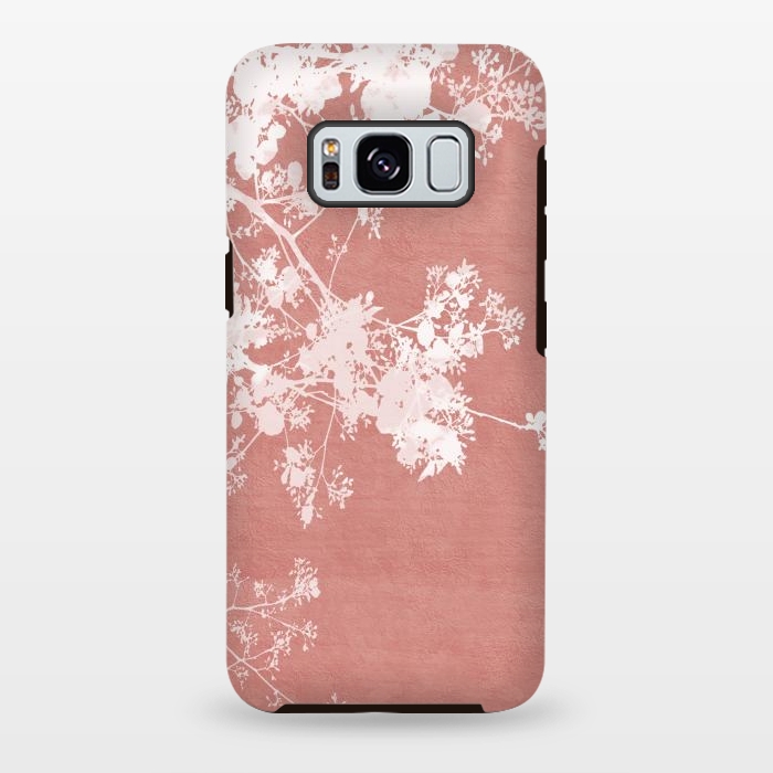Galaxy S8 plus StrongFit  Flowering Tree on Red by amini54