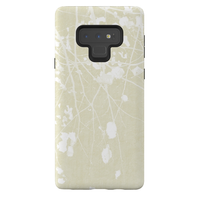 Galaxy Note 9 StrongFit  Foliage on Ivory by amini54