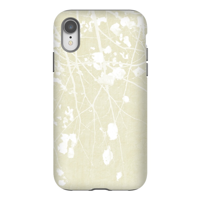 iPhone Xr StrongFit  Foliage on Ivory by amini54