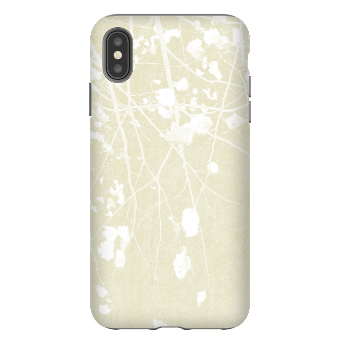 iPhone Xs Max StrongFit  Foliage on Ivory by amini54