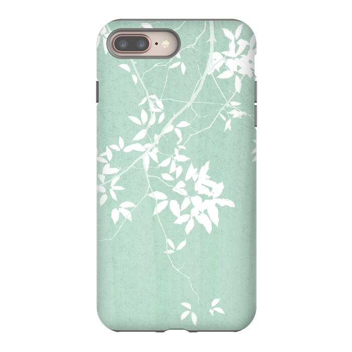 iPhone 7 plus StrongFit  Foliage on Mint Green by amini54