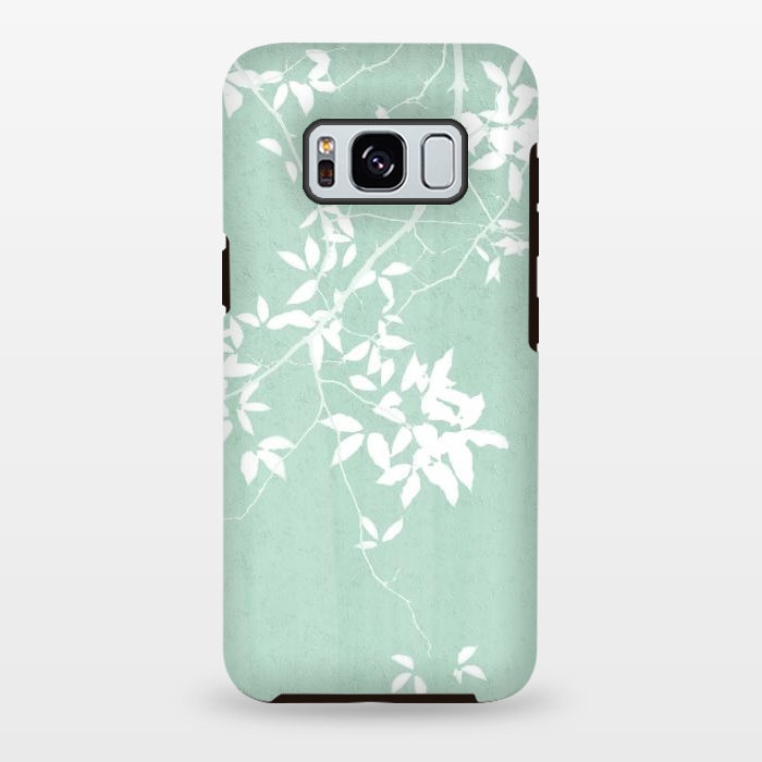 Galaxy S8 plus StrongFit  Foliage on Mint Green by amini54
