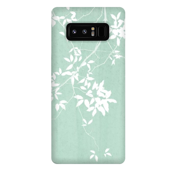 Galaxy Note 8 StrongFit  Foliage on Mint Green by amini54