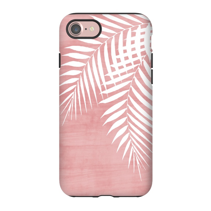 iPhone 7 StrongFit  Palm Leaves on Pink by amini54