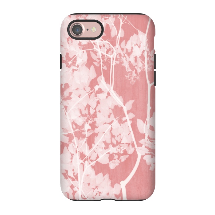 iPhone 7 StrongFit  Tree Foliage on Pink II by amini54