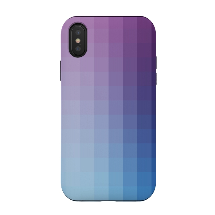 iPhone Xs / X StrongFit Gradient, Blue and Purple by amini54